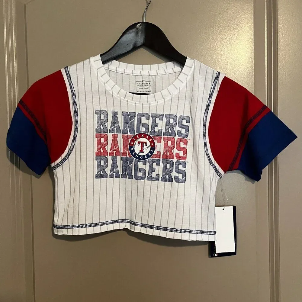 NEW‎ Girls Texas Rangers Shirt XS NWT